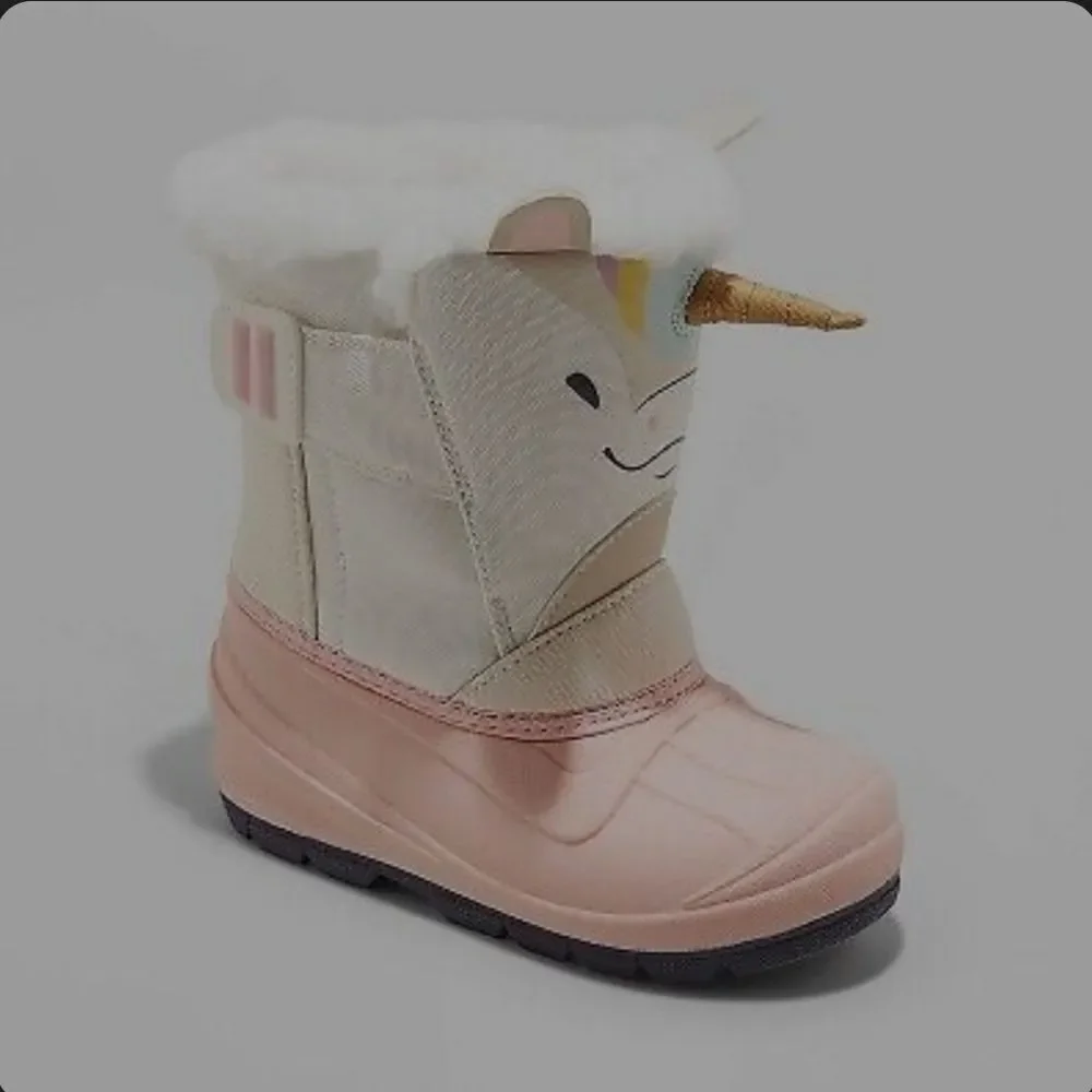 Toddler Frankie Winter Boots - White/Pink . - Picture 1 of 2